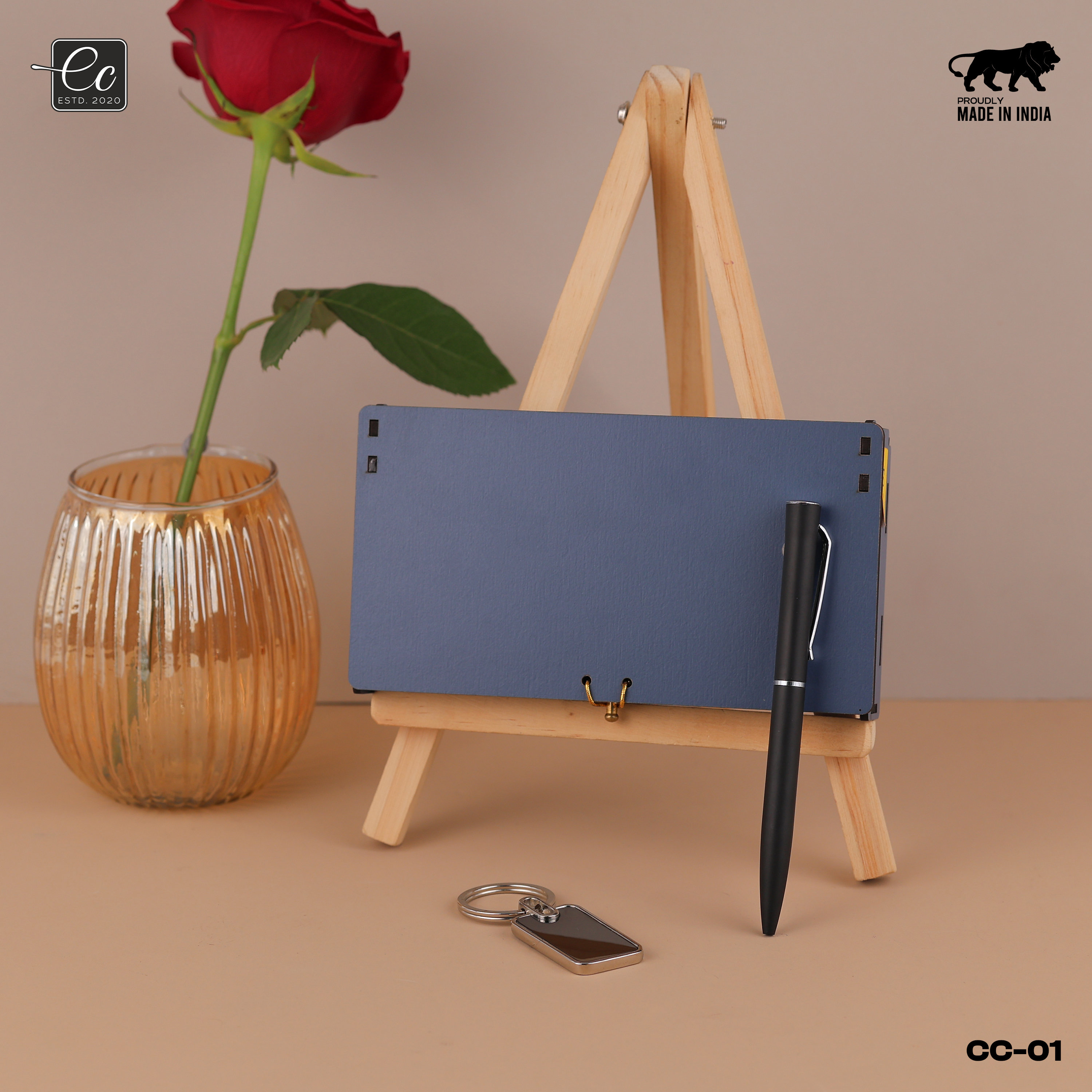 Personalized Metal Pen & Keychain Gift Set with Name Engraved